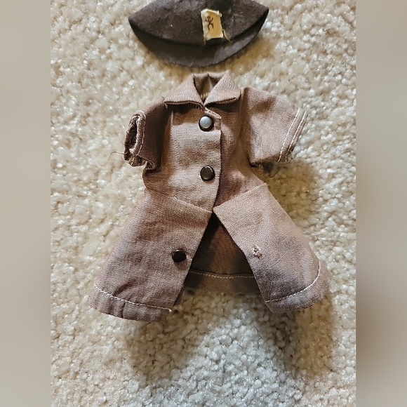 RARE Antique TERRI LEE Co 11-956 Official BROWNIE SCOUT Green doll Girl OUTFIT - Picture 2 of 11